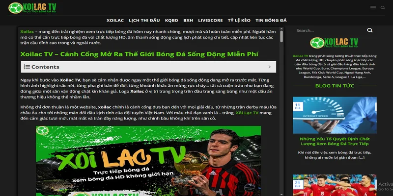 Đâu là lý do khiến xoilac được sự tin tưởng hàng đầu