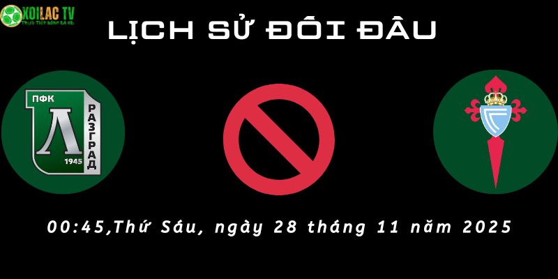 Lịch sử đối đầu Ludogorets vs Celta